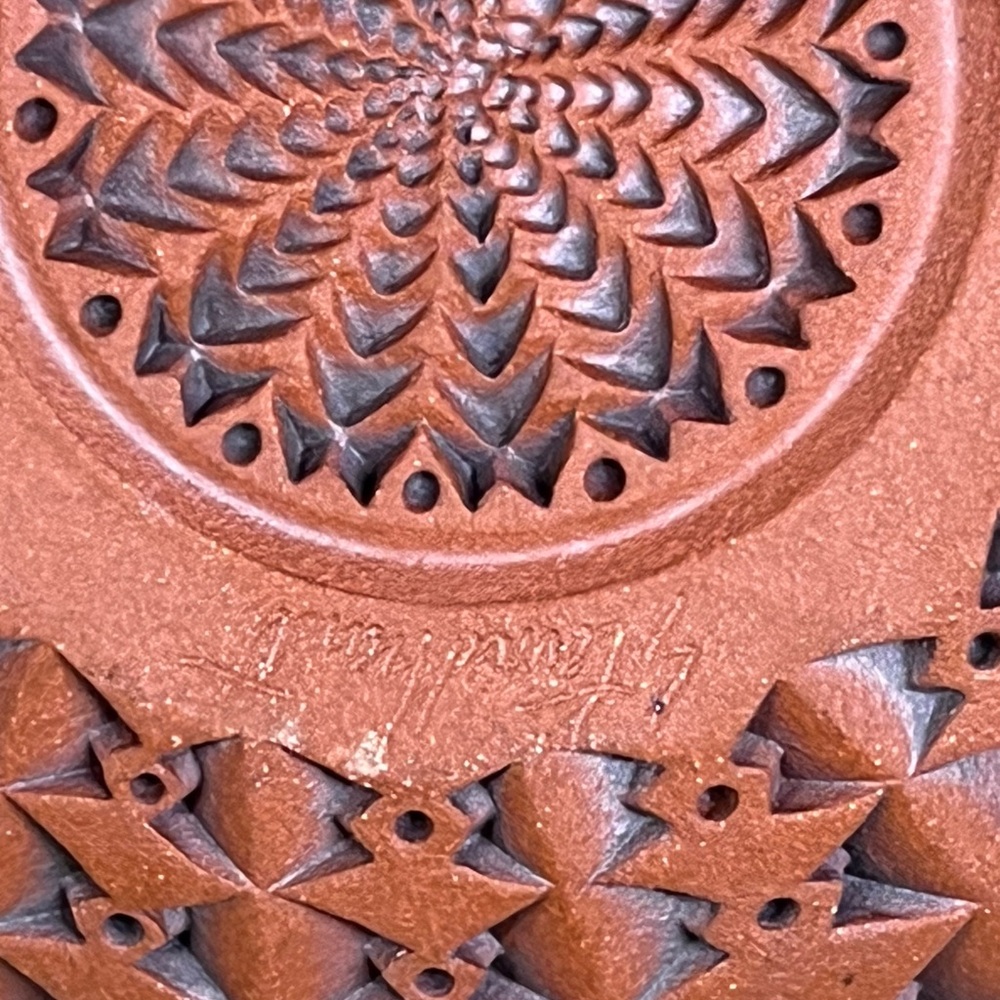 Standhardt Studio Pottery Bowl - Hand-thrown, Hand-carved, Red Clay - Picture 6 of 10
